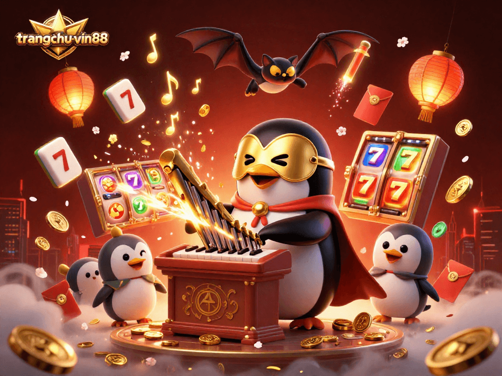 Experience the vibrant thrills of gaming with trangchu-vin88 in an animated casino adventure.