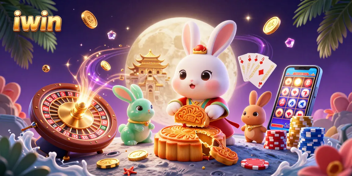 Experience winning excitement with iwin's dynamic casino illustration featuring fortune elements and rich details.