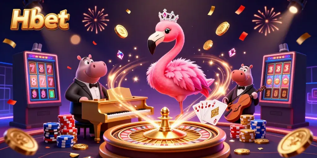 Experience the vibrant world of Hbet with dazzling 3D casino characters, rich in detail and energy.