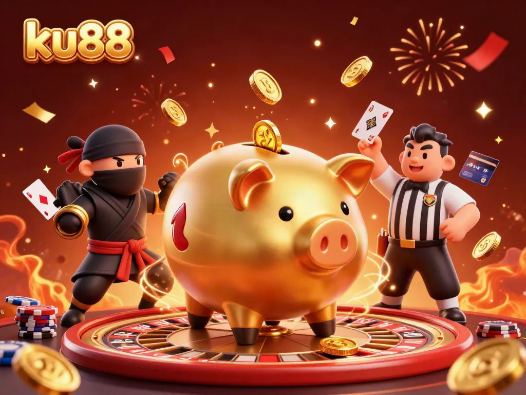 Experience thrilling gameplay with ku88 in this vibrant casino showdown featuring unique characters.