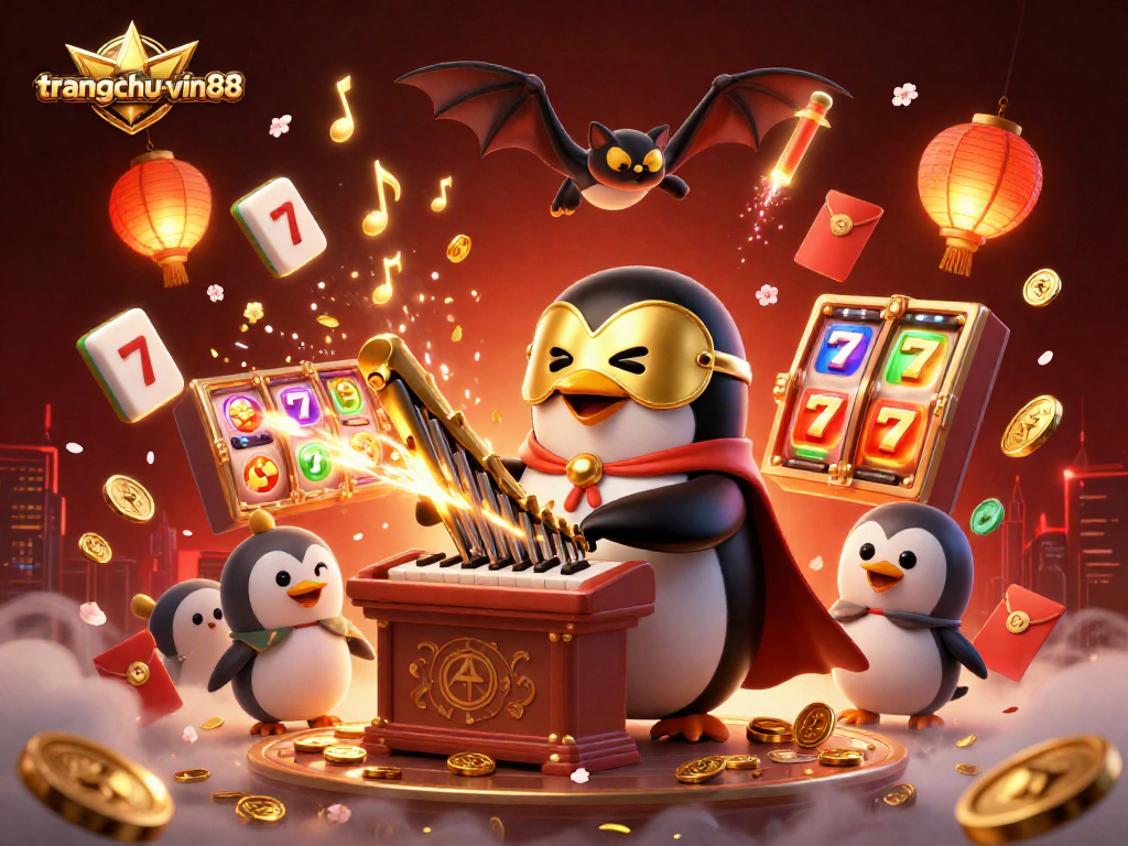 Experience the vibrant thrills of gaming with trangchu-vin88 in an animated casino adventure.