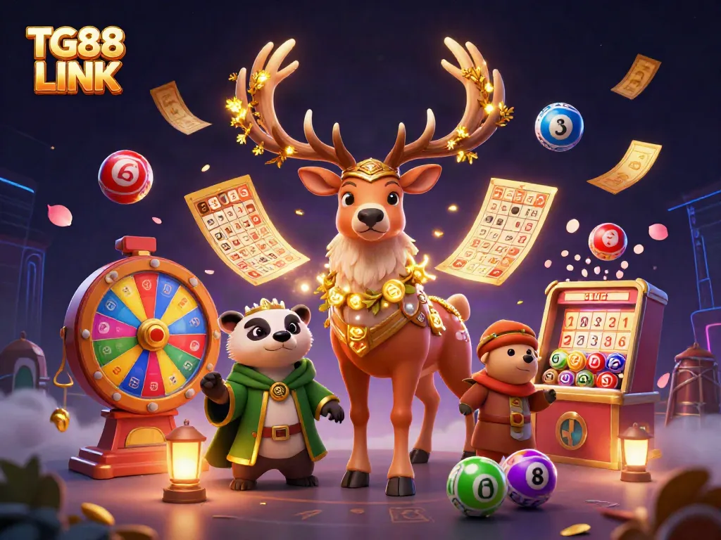 Experience thrilling wins with TG88 LINK featuring mystical adventure characters in a vibrant casino environment.