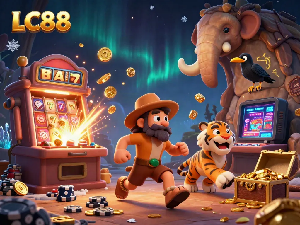 Experience thrilling wins at LC88 with dynamic casino gaming visuals and unique characters in action.