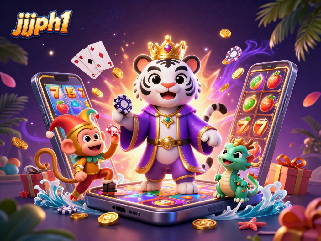 Subukan ang masuwerteng laro sa jjjph1 sa isang makulay na eksena ng casino.