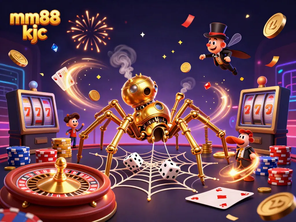 Experience the exciting world of mm88 kjc with captivating casino elements and vibrant details.